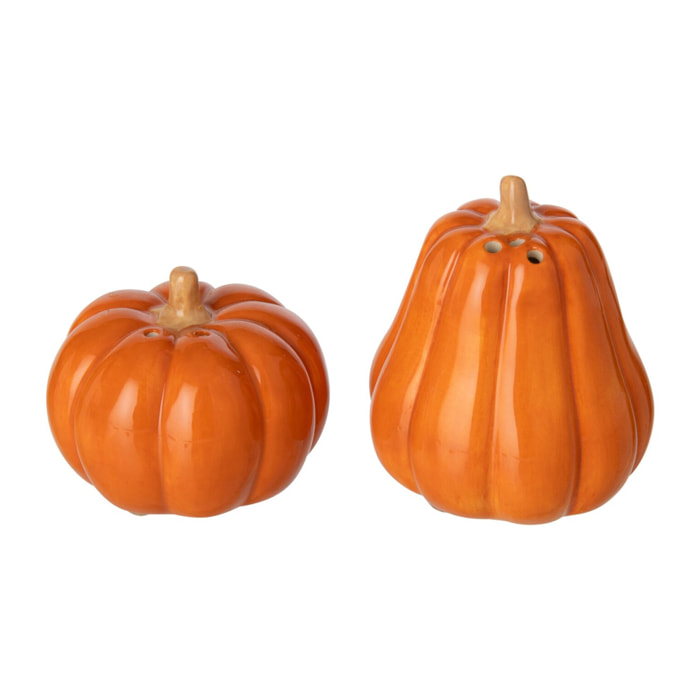 J-Line Sel et poivre citrouille - grès - orange