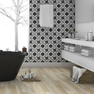 Stickers muraux - Sticker Mural Carrelage adhésif Cuisine Salle de Bain - 30 STICKERS CARRELAGES AZULEJOS LUCIDA