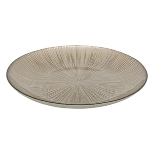 Assiette dessert Gloria champagne D22xH2,5cm