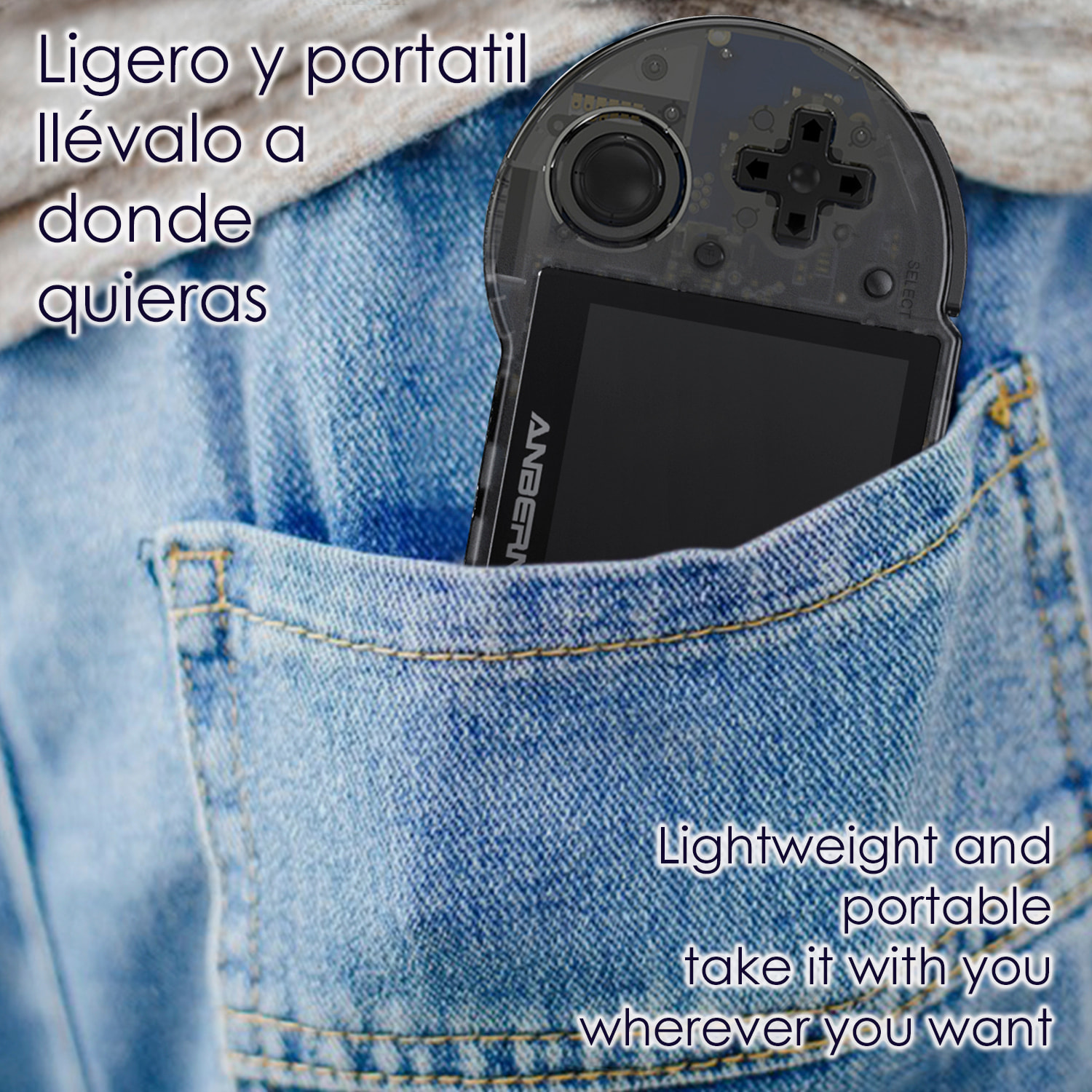 DAM Consola emulador multiplataforma RG353P. 3,5" IPS; Quad Core 1,8GHz, 16GB+128GB. Android 11 + Linux. WiFi. +22.000 juegos. 17,4x2x8,1 Cm. Color: Negro