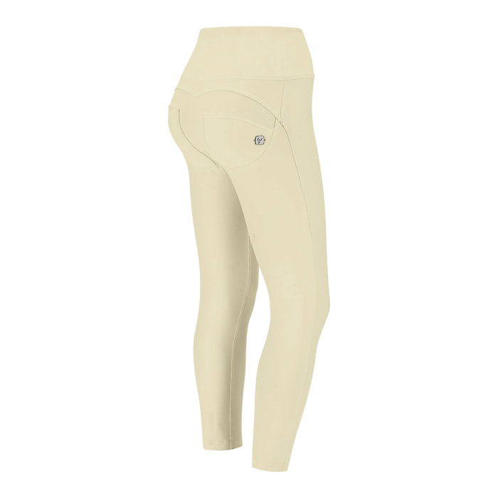 Pantaloni push up WR.UP® 7/8 superskinny vita alta similpelle