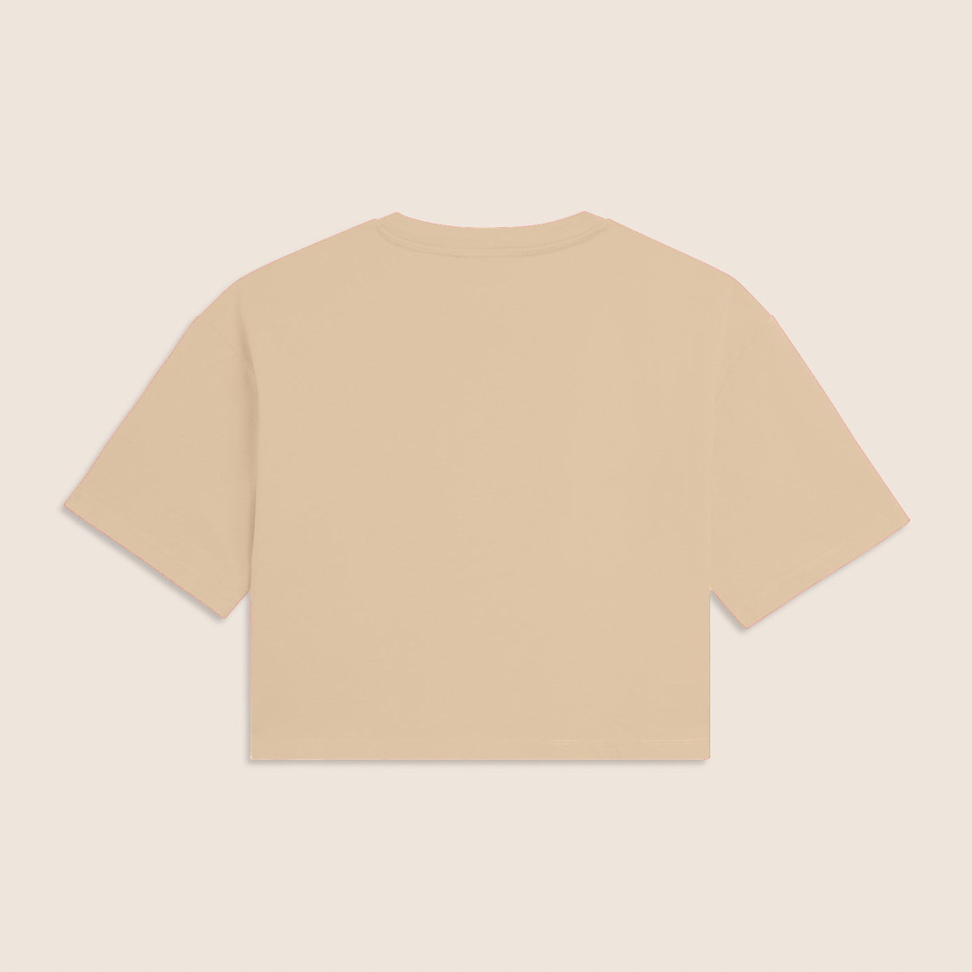 T-shirt Cropped con grafica "FLOW" e borchie