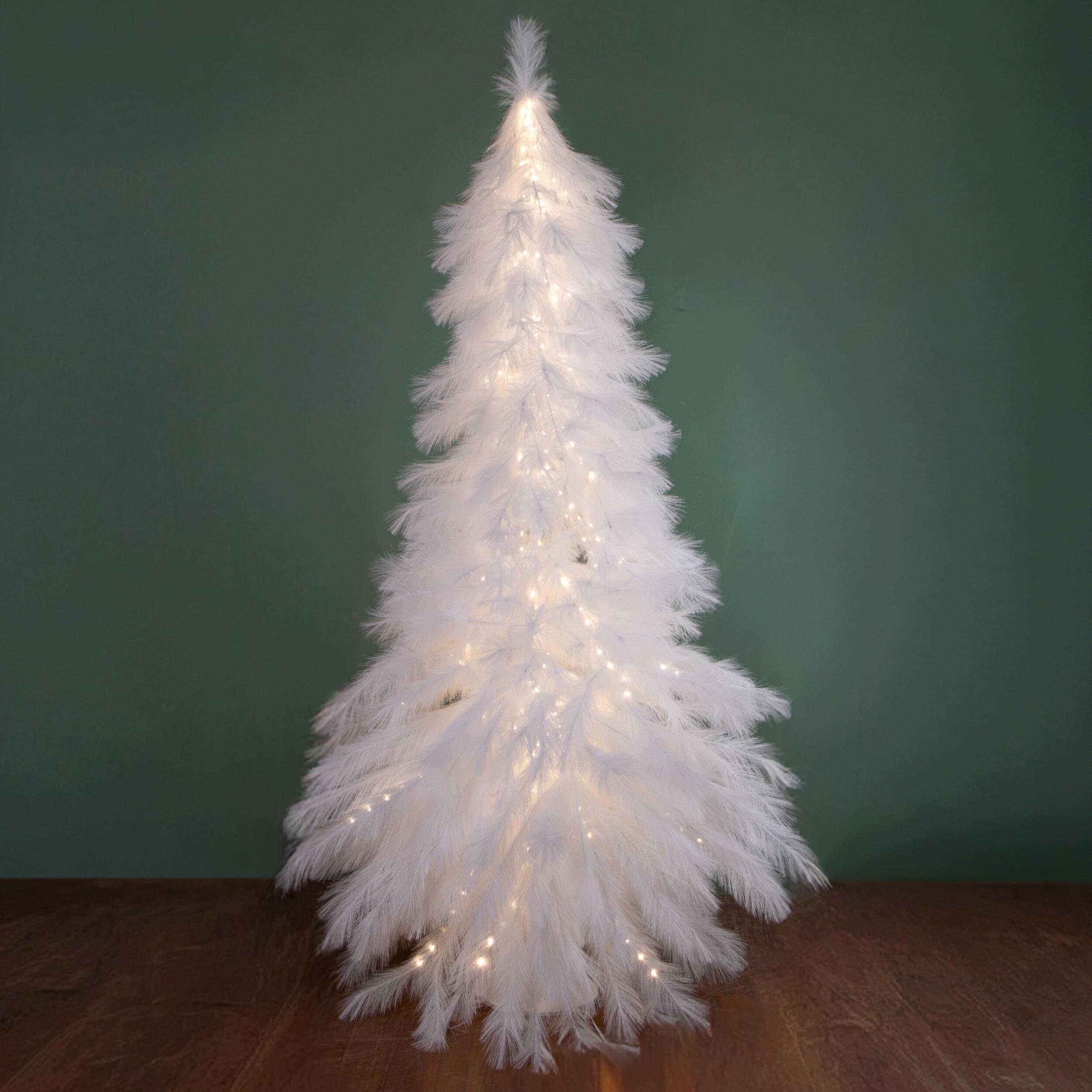 Alb.piume con 588 led con flash - Pezzi 1 - BIANCO - Bianchi Dino SpA