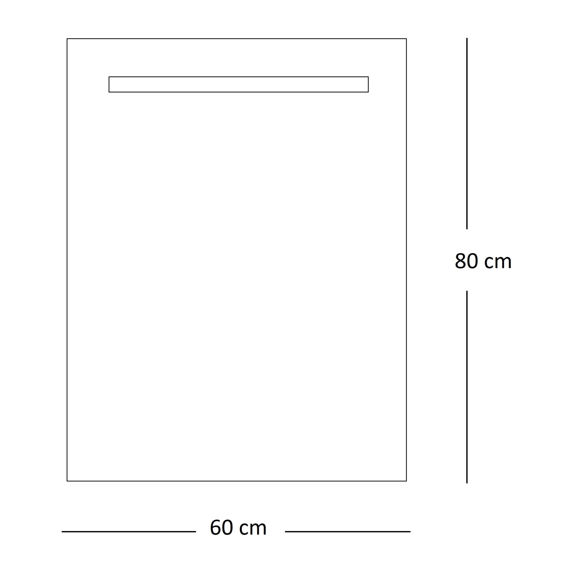 Miroir de salle de bain Lumiére led horizontal Alday, 60x80cm