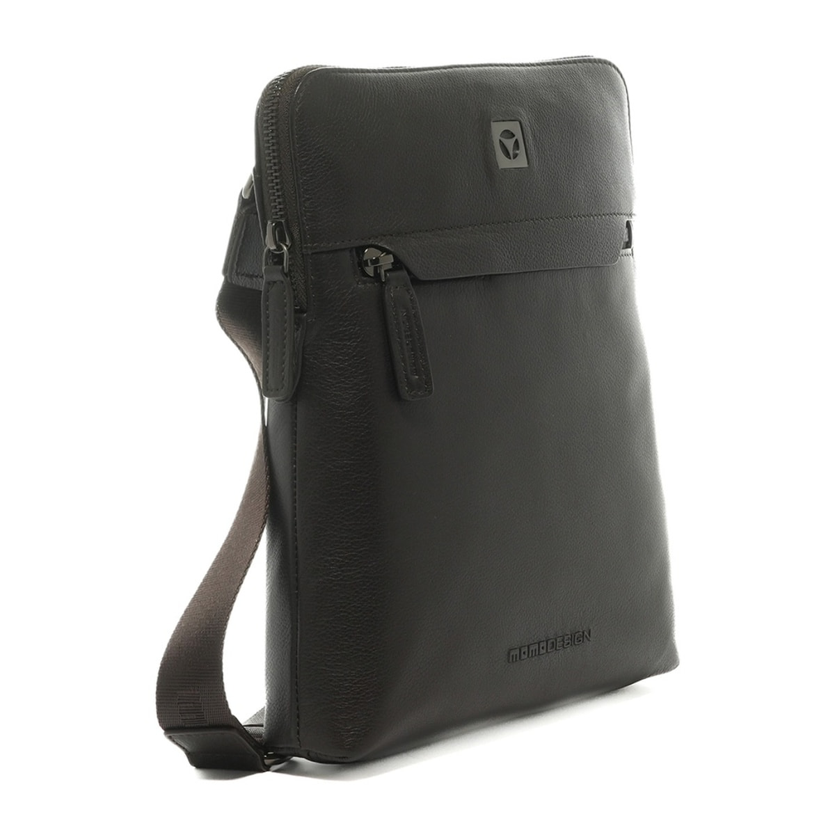 Borsa a tracolla uomo in vera pelle - Modello Arborio Plus - 23.0 x 30.0 x 9.0 cm