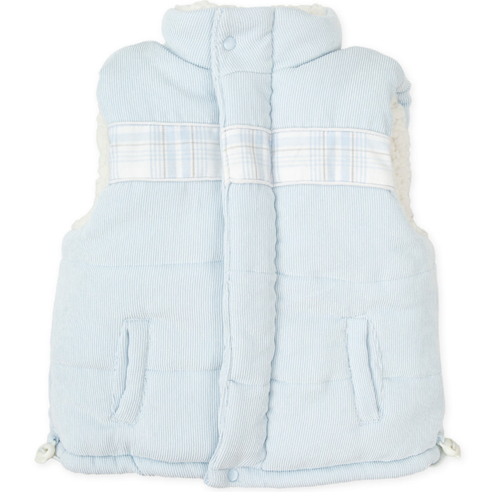 Chaleco . - Azul cielo