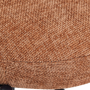 Lot de 2 tabourets de bar en tissu chenille - ORLA