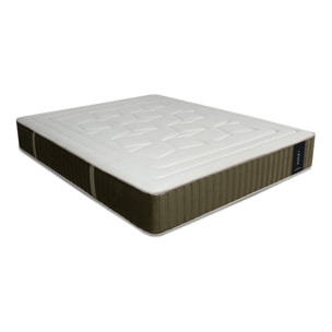 Matelas Opaline Mémoire de Forme & Mousse Polyuréthane Supersoft, 30 cm, Soutien Ferme, 4 poignées, Garantie 10 ans.