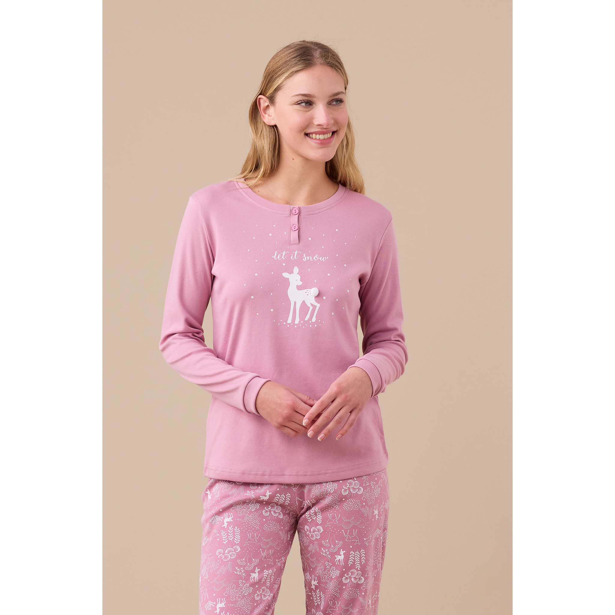 Pigiama donna caldo cotone articolo fiaba Noidinotte