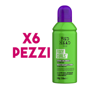 TIGI Kit Bed Head Foxy Curls Extreme Curl Mousse 6 Pezzi x 250ml