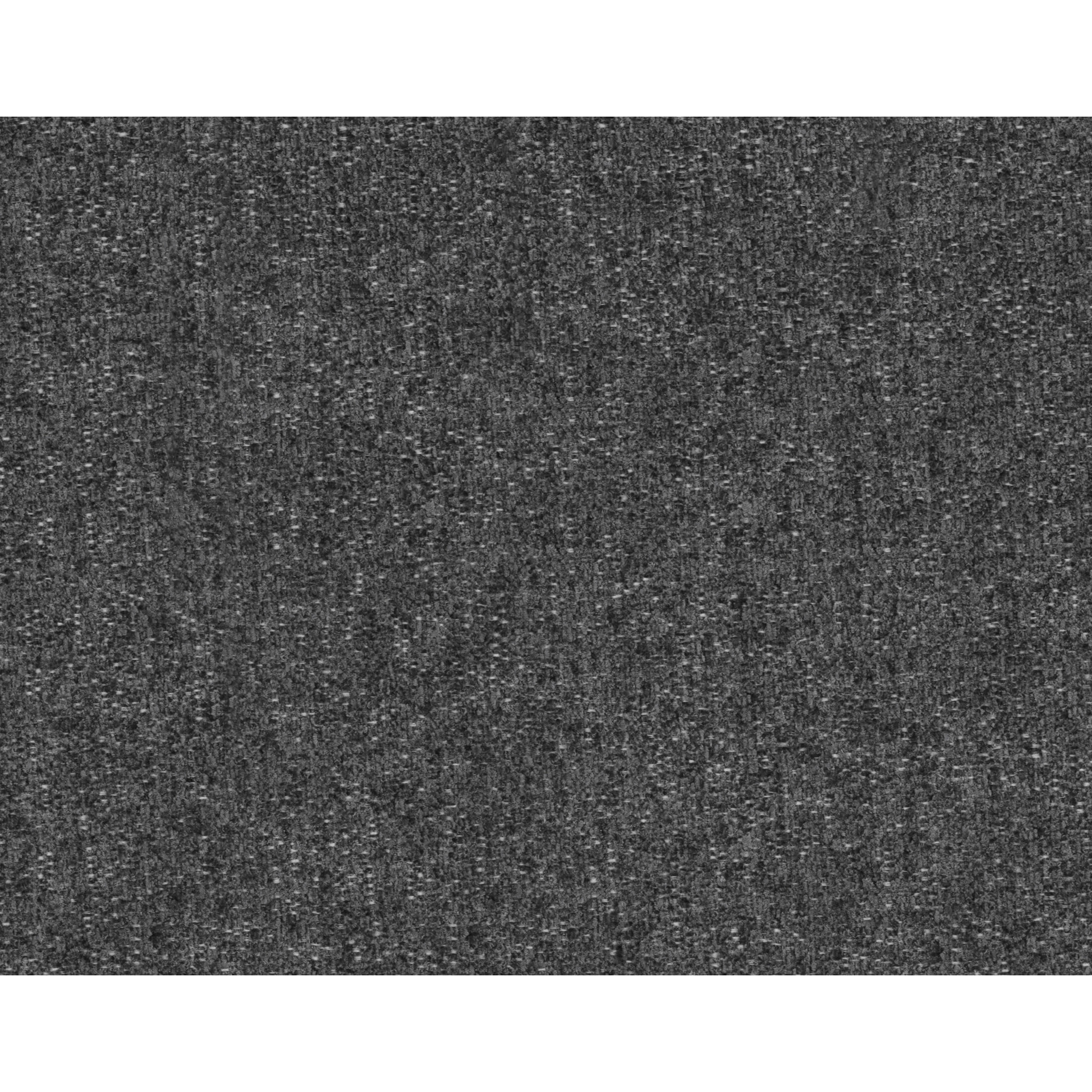 Bowie - canapé 3 places convertible coffre + coussin rond inclus en tissu texturé - Gris foncé