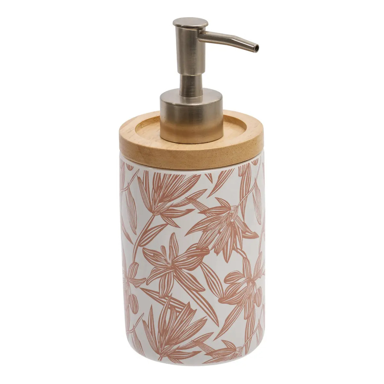 Distributeur de savon Bloom rond 400ml rose
