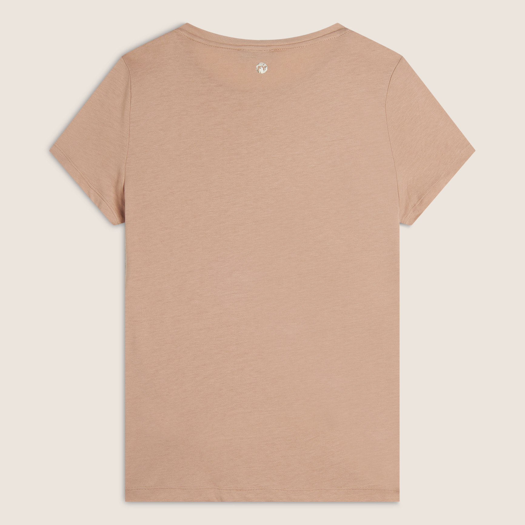 T-shirt regular con grafica oro chiaro