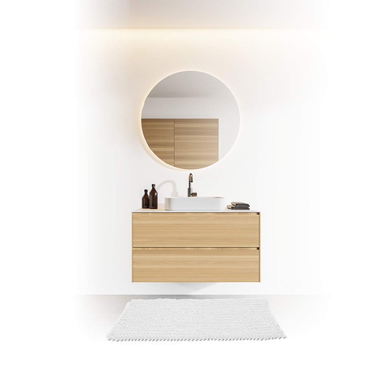 Tapis 50x75 cm Blanc Colorama