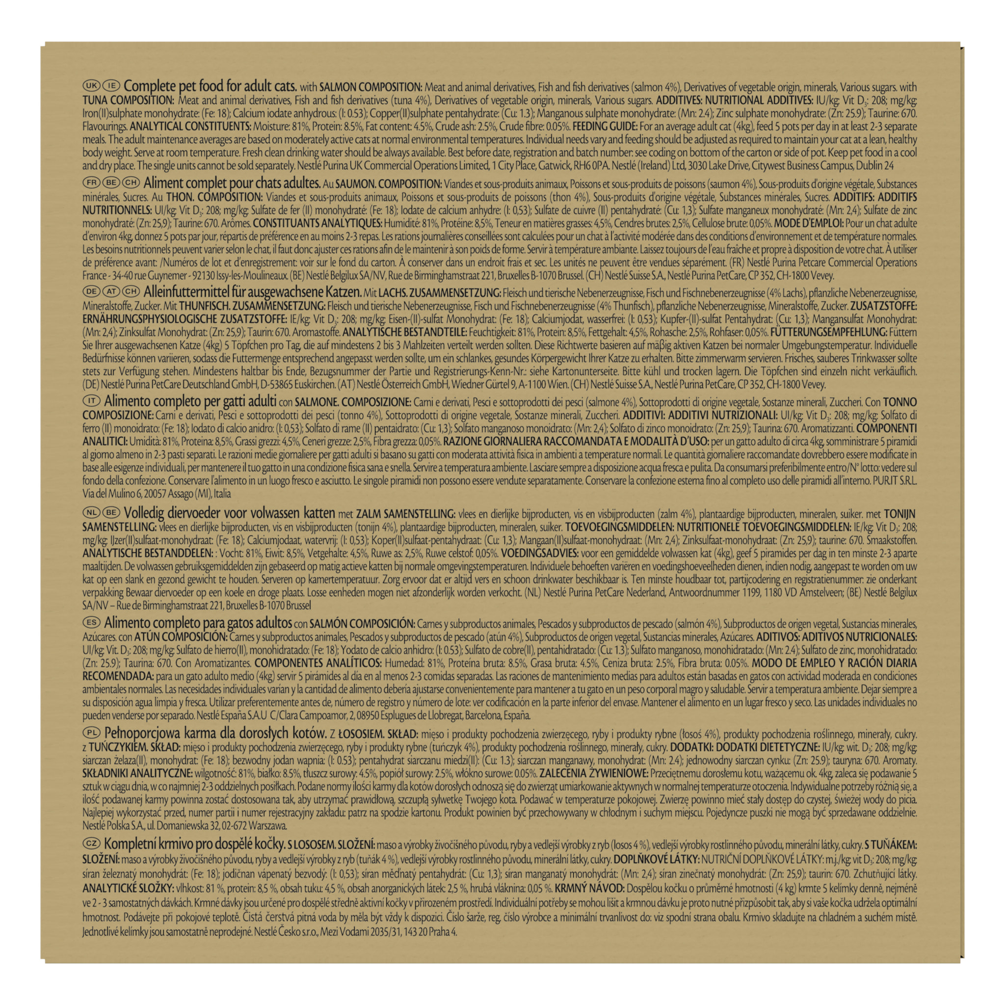 GOURMET REVELATIONS Mousseline Thon Saumon 48x57g