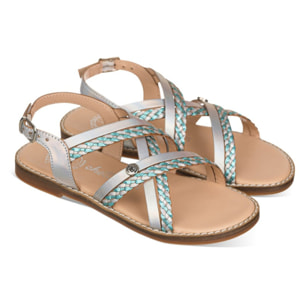 Sandalia flexible velcro