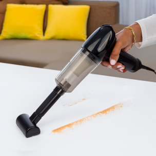 Aspirapolvere e soffiatori a mano con batteria ricaricabile e 6 ugelli.