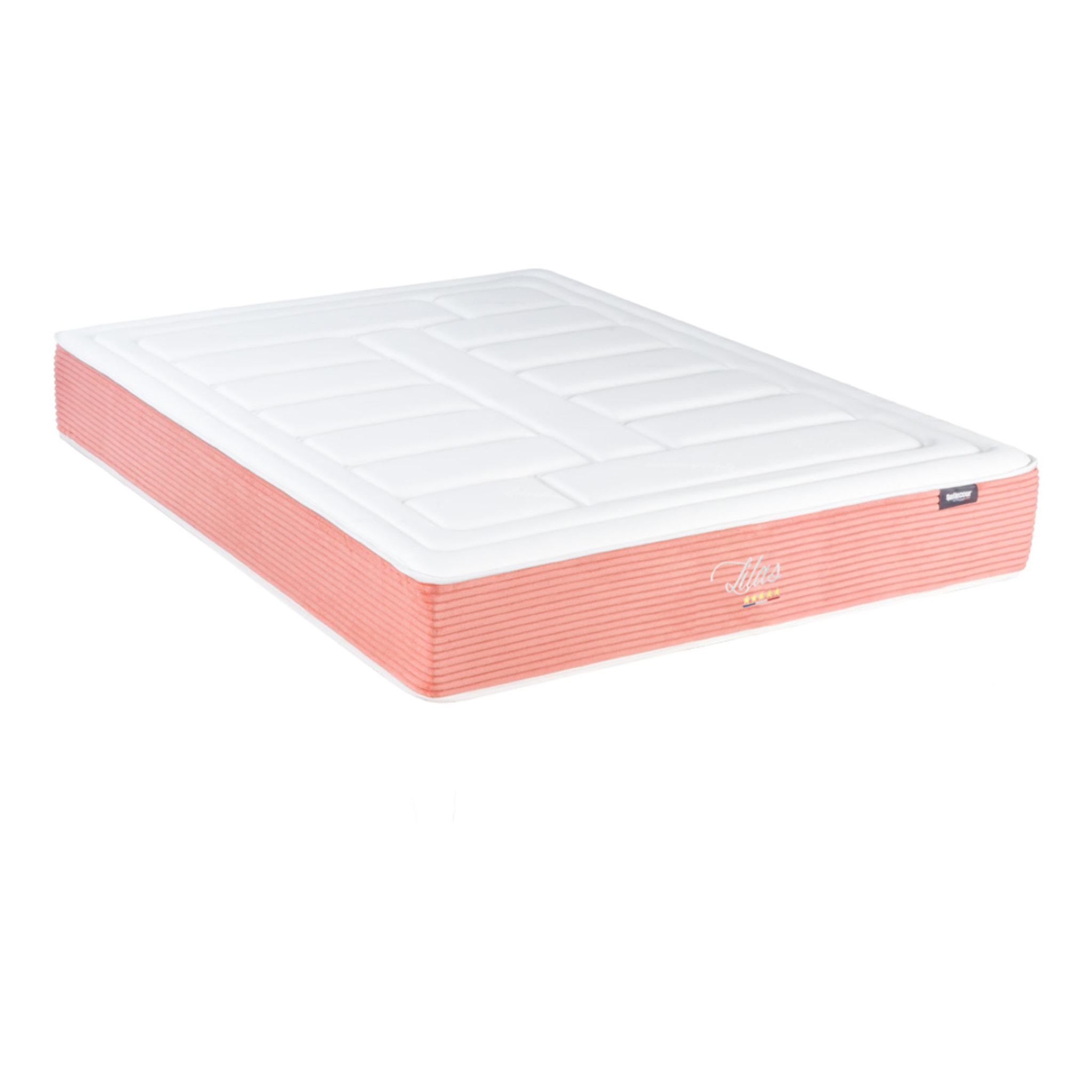 Ensemble Matelas Lilas avec sommier en bois