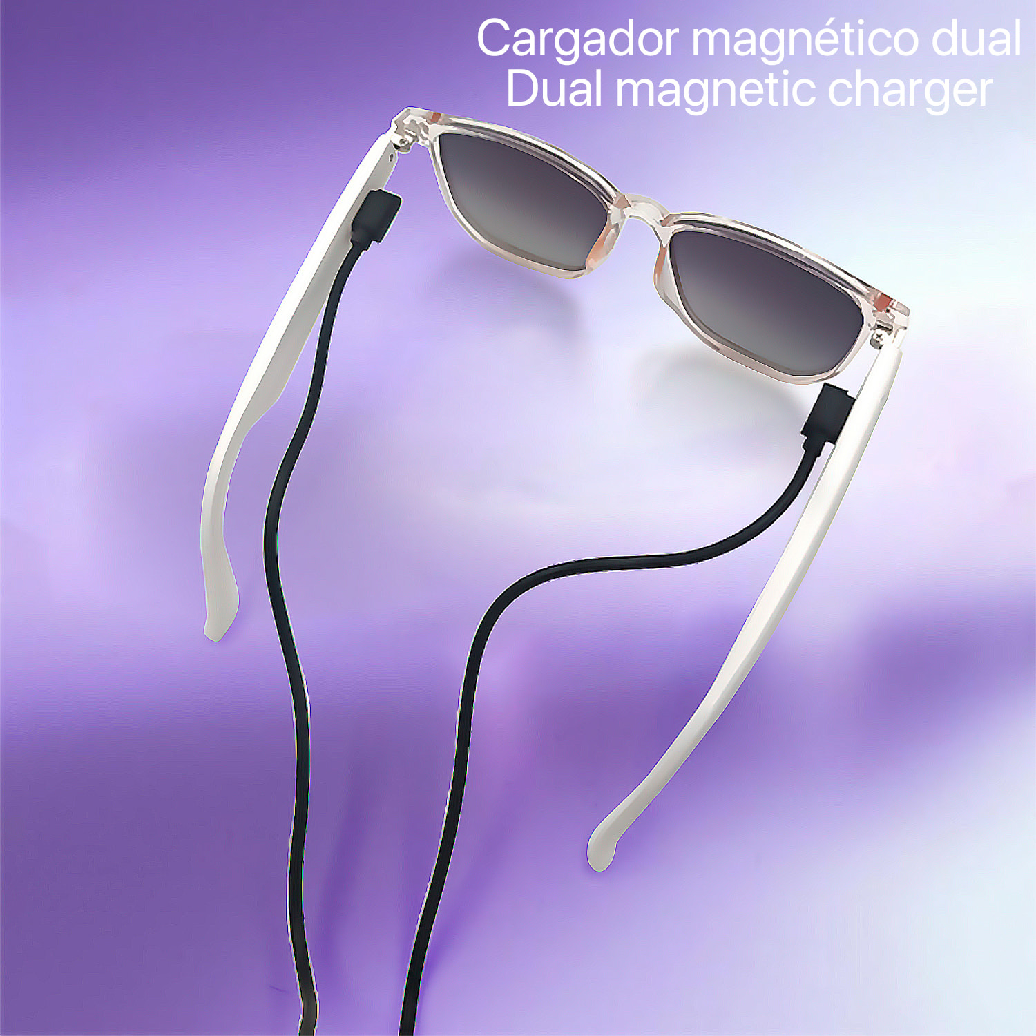 Occhiali intelligenti GS03, chiamata bluetooth, assistente vocale, controllo remoto della fotocamera.