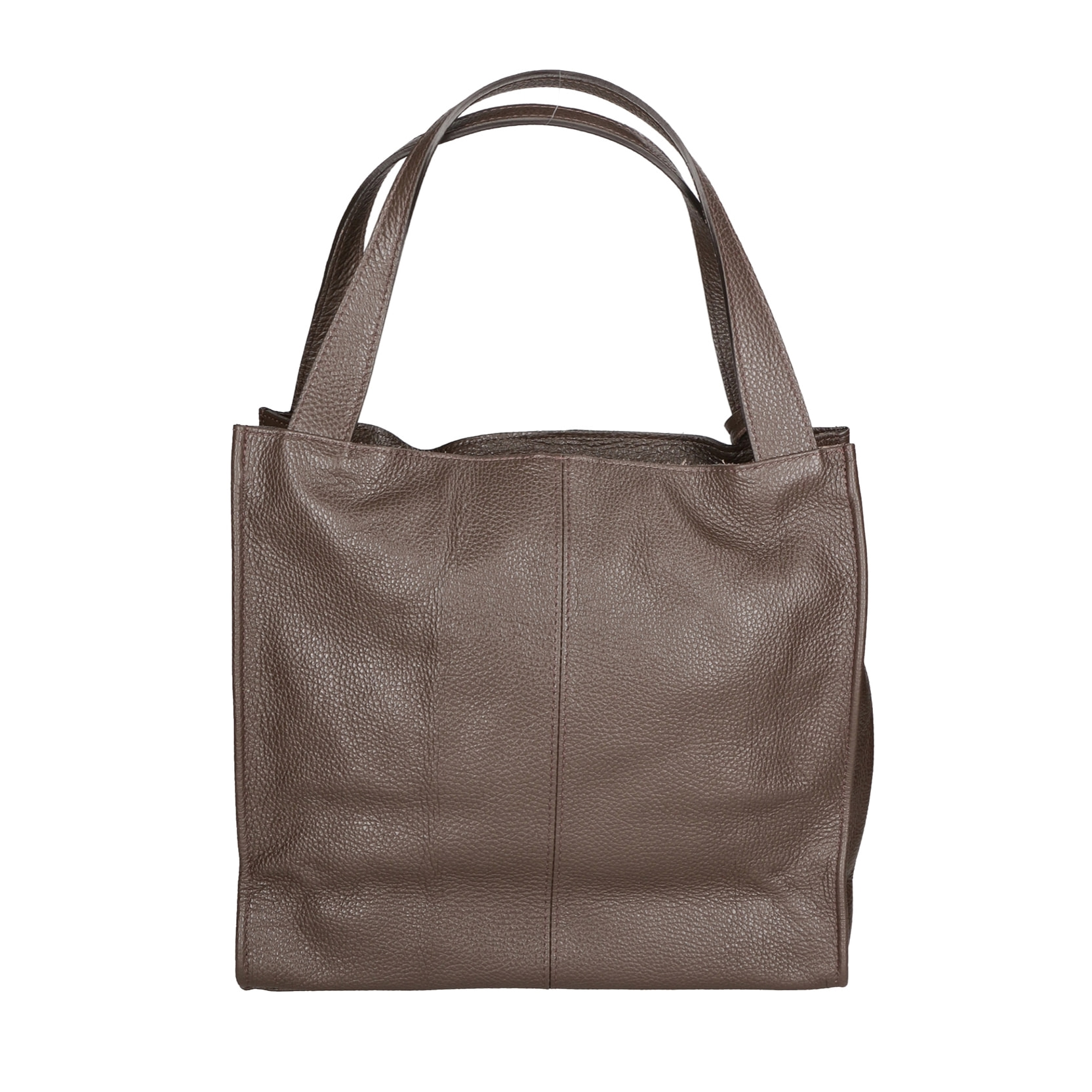 Borsa a spalla da donna In Vera pelle Made in Italy 34x32x11 cm