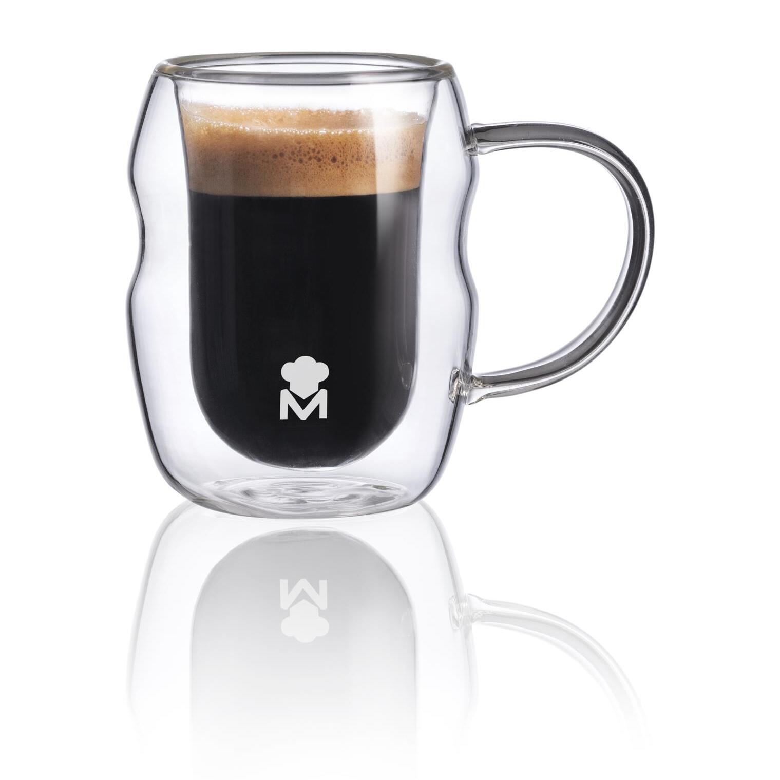 Set de 4 vasos 50ml mixology de doble pared en borosilicato masterpro