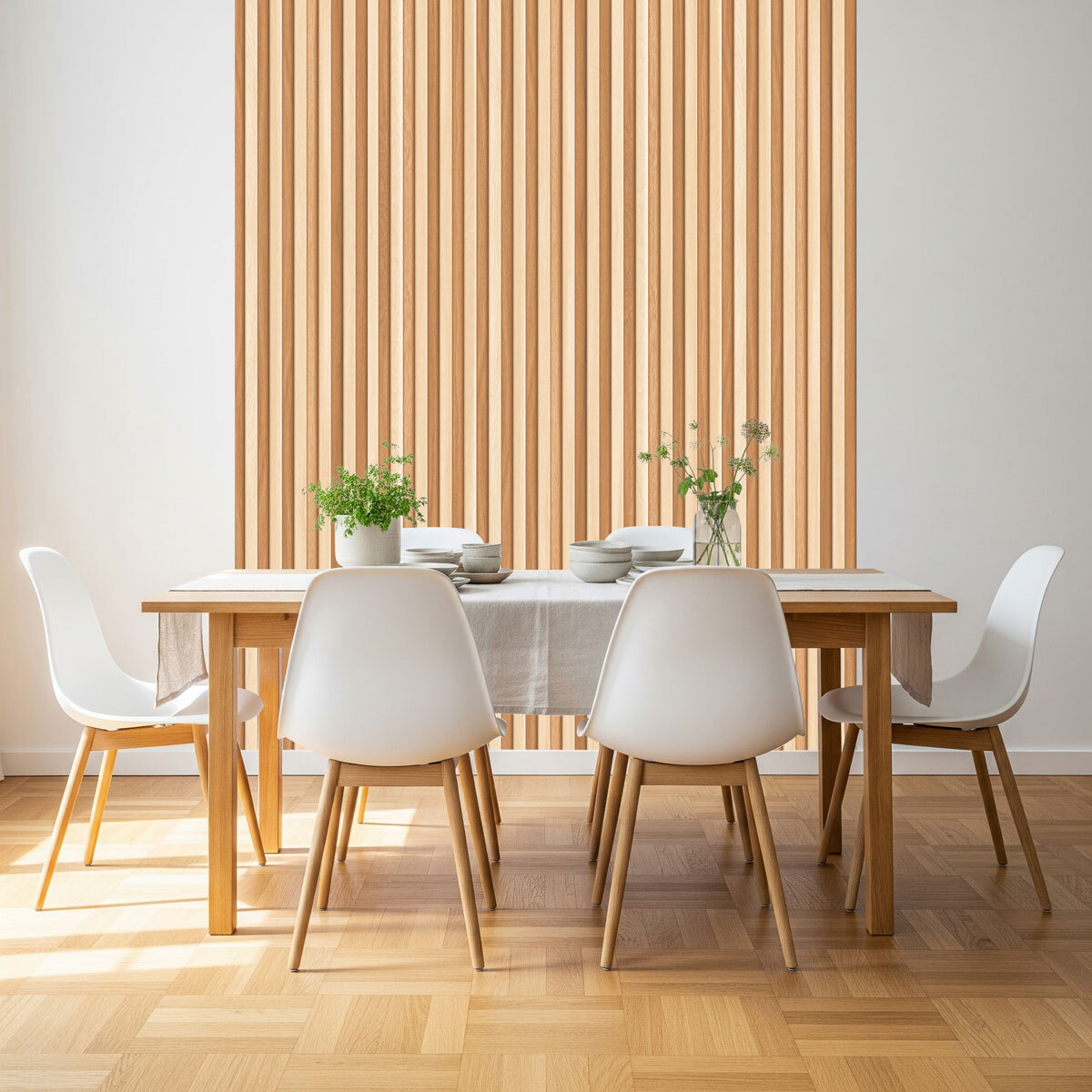 Rouleau revêtement adhésif vinyle au mètre - Sticker mural panneau de bois - CLAIR ET FONCÉ