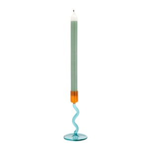 Bougeoir en verre Vivid