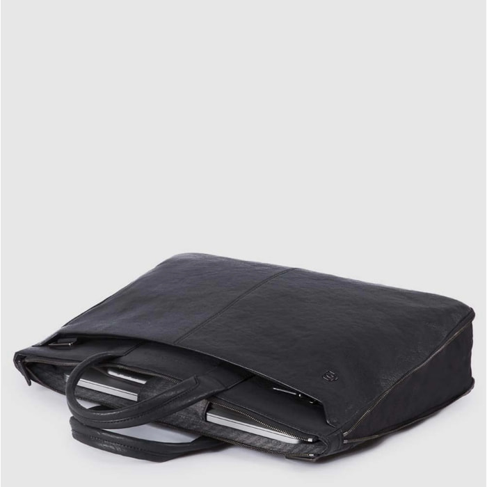 Piquadro Borsa sottile porta pc 17,3, espandibile