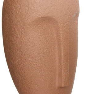 Objet déco visage Sien 9x8x24,5cm terracotta