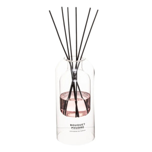 Diffuseur de parfum Ilan 500ml verre bouquet poudré
