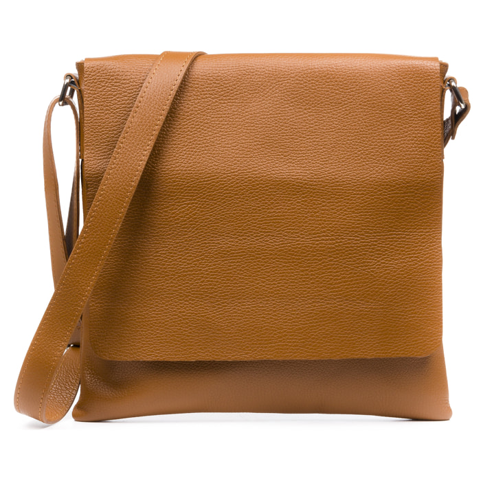 Agnadello Borsa Messenger Donna. Vera Pelle Dollaro.