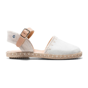 Espadrillas da bambina con fibbia regolabile