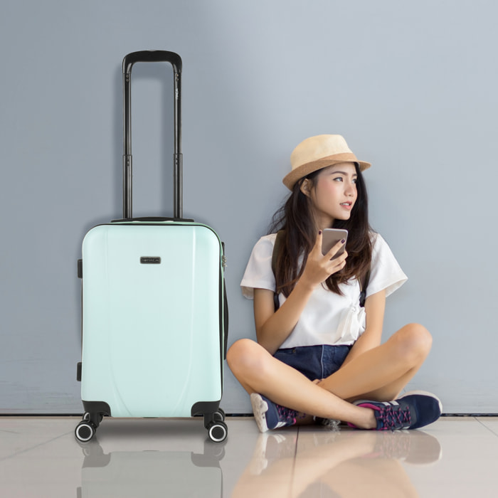 Maleta Cabina Itaca Tiber Verde Menta