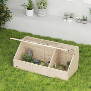 Maison enclos pour tortues - espace niche et enclos - porte haute verrouillable - bois naturel