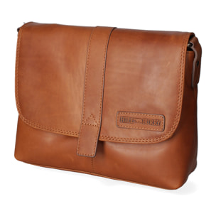 Borsa a tracolla da uomo In Vera pelle Made in Italy 28x21x18 cm