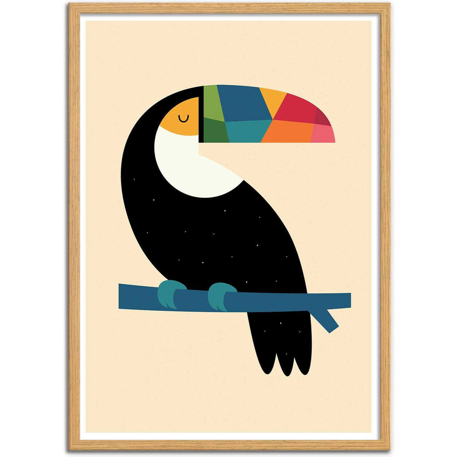 Affiche - Rainbow Toucan - Andy Westface