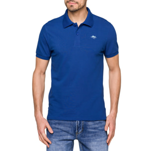 Polo tinta unita STONEY cotone piquet Blu chiaro