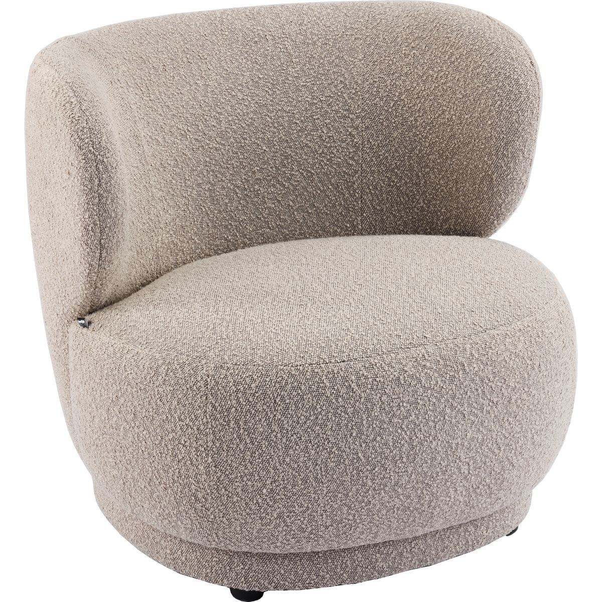 Fauteuil en tissu bouclette - ESTER