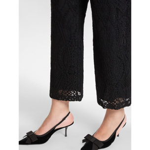 Elena Mirò - Pantalones de encaje - Negro