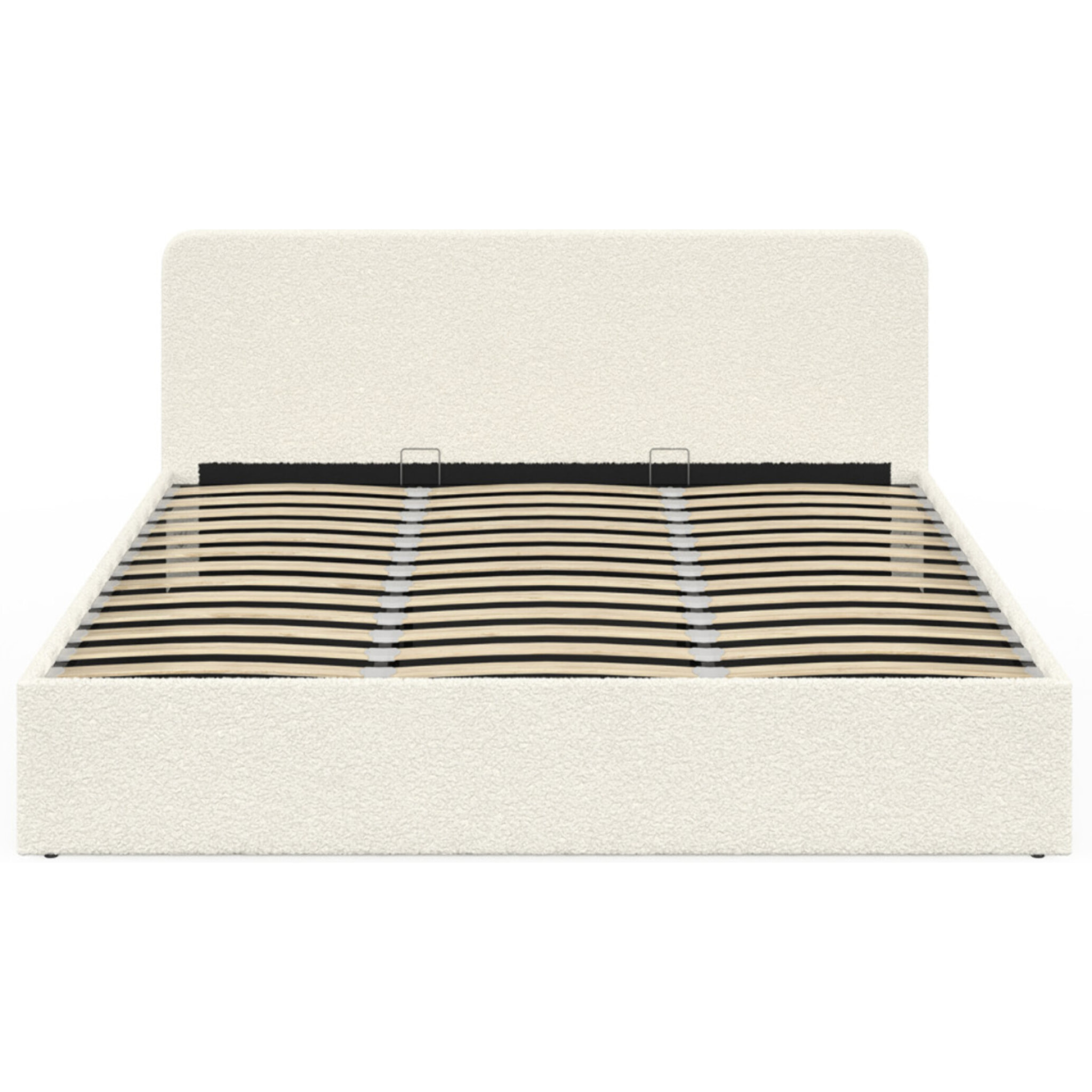 Lit coffre Louise 180x200cm tissu bouclette