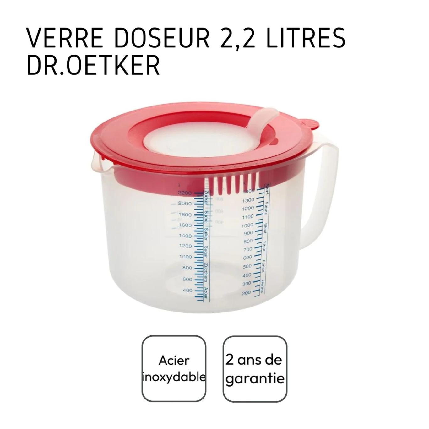 Verre doseur 2,2 litres Dr.Oetker Baker Edition