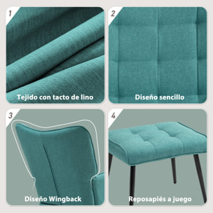 Silla Mecedora con Reposapiés Mecedora para Lactancia con Cojín Acolchado y Reposabrazos Carga 130 kg Mecedora para Salón Dormitorio