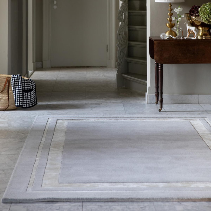 Tapis salon et chambre fait main en laine motif simple CHICDOUJ