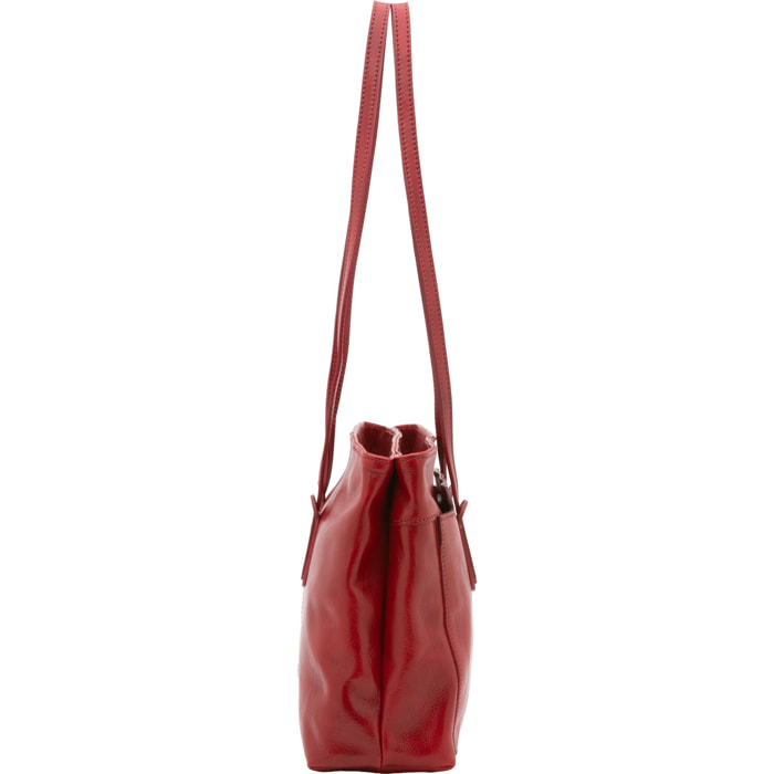 Borsa a spalla da donna - Modello Iduna Lux - Vera pelle - 35.0 x 26.0 x 12.0 cm