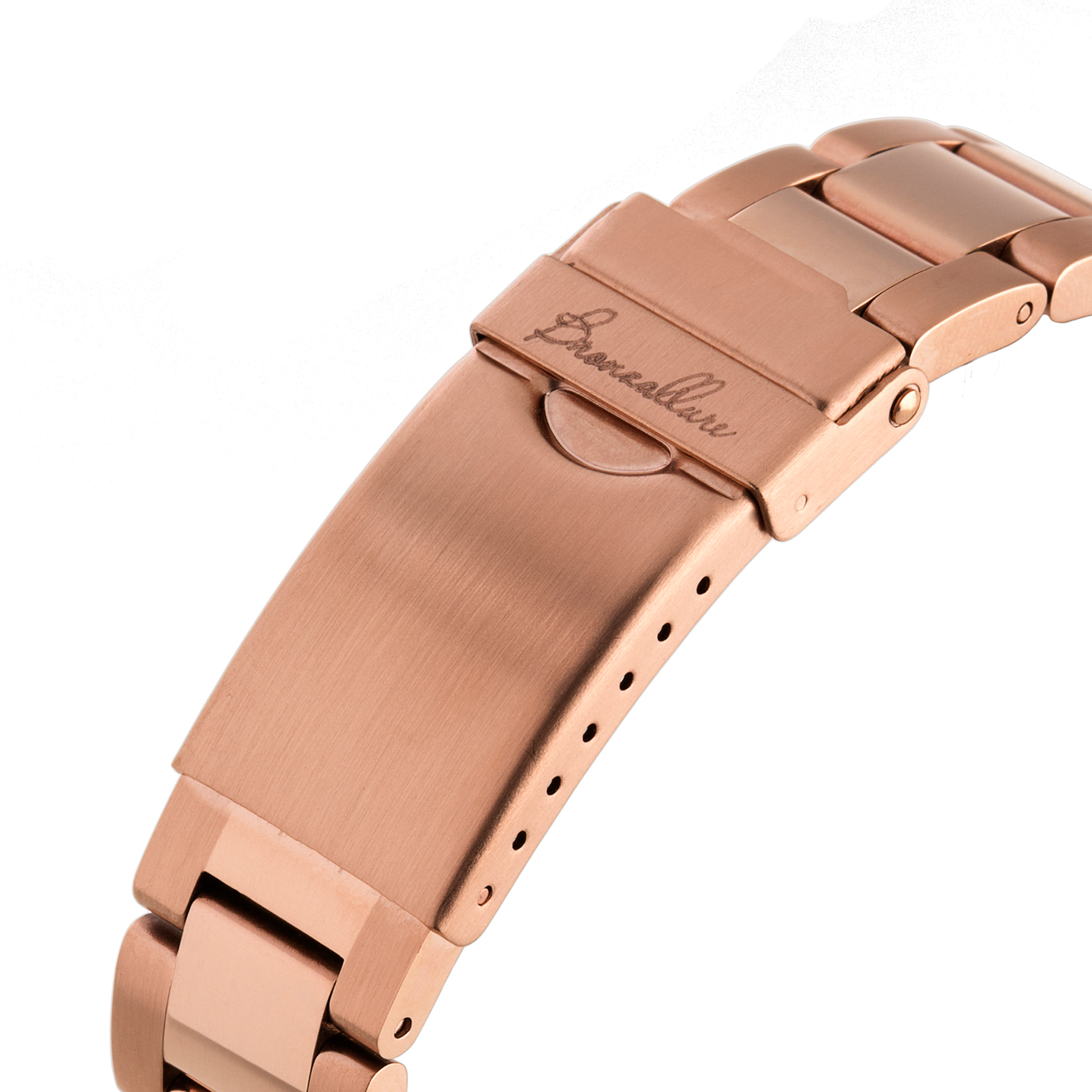 Orologio da Polso in Acciaio con Cubic Zirconia e Placcatura in Oro Rosa 18kt