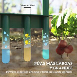 Aireador de Césped Manual, Aireador de 5 Púas Huecas con Mango Antideslizante, Herramienta de Perforación de Césped para Cuidado de Jardines y Patios, Verde Oscuro