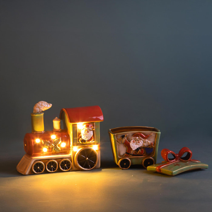 Trenino 2 pz apribile con led - Pezzi 1 - ROSSO - Bianchi Dino SpA