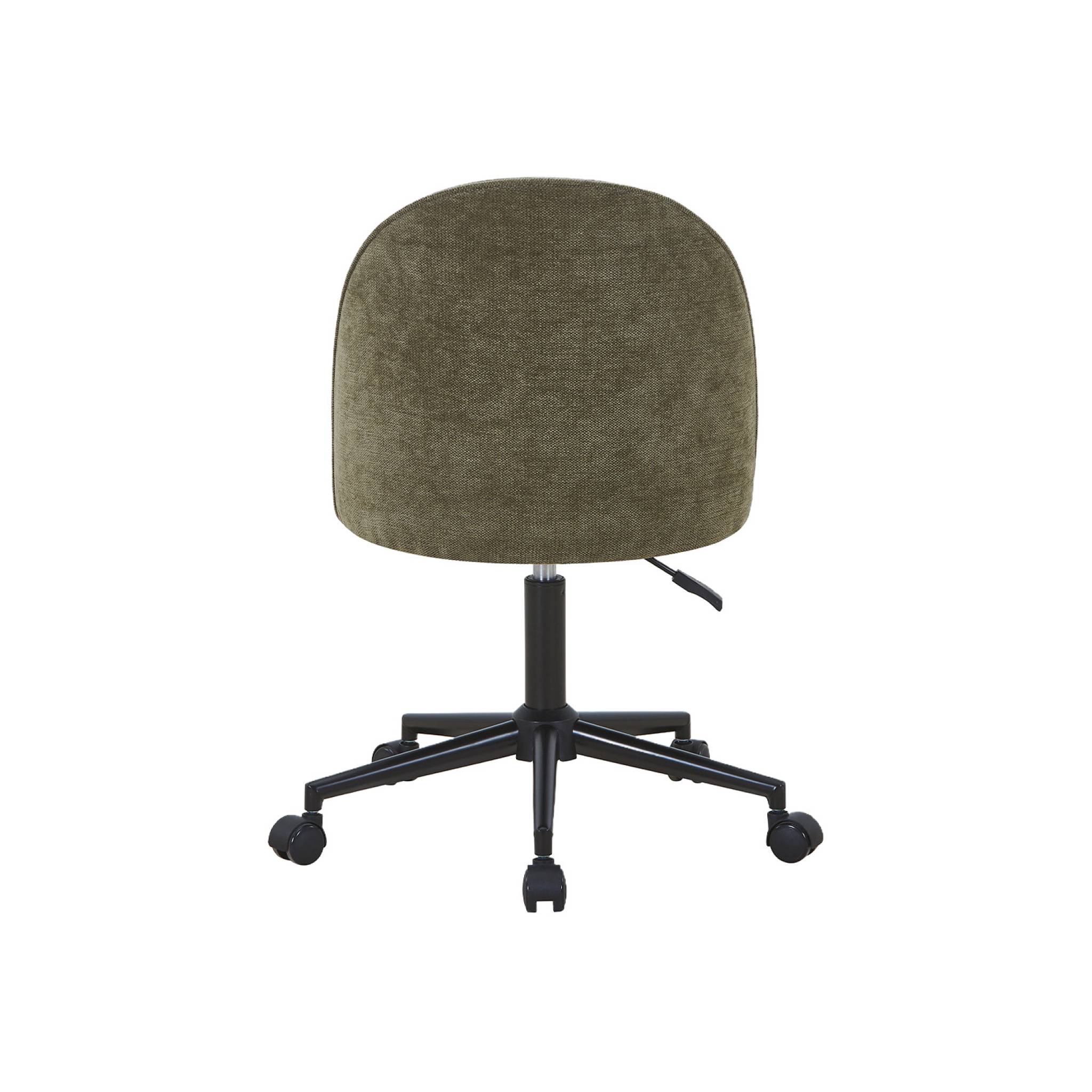 Chaise de bureau à roulettes tissu PHYL