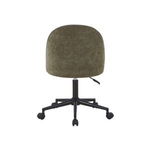 Chaise de bureau à roulettes tissu PHYL