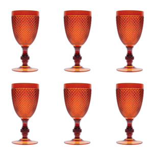 Set 6 Calici Excelsa – Diamond, Plastica Arancione 39 cl